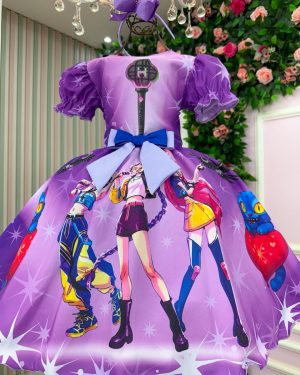 Vestido Tematicos Luxo Guerreiras do K-Pop
