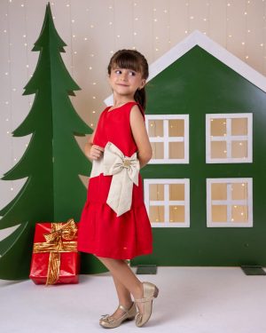 Vestido Blogueirinha Rafa Vermelho - Natal