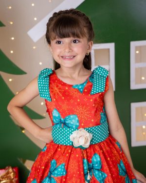 Vestido Marie Alegria de Natal Vermelho