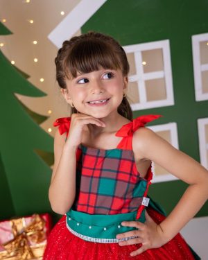 Vestido Marie Aurora Natalino Vermelho - Natal