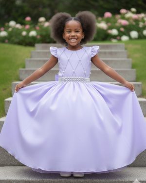 Vestido Ysa Kids Ariane Longo Lavanda