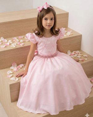 Vestido Ysa Kids Ariane Longo Rosa Bebe