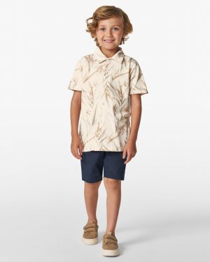 Bermuda Infantil Menino em Linho Trick Nick - Marinho ou Verde