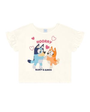 Blusa da Bluey e Bingo ORIGINAL Blusa Infantil menina em Meia Malha BRANDILI