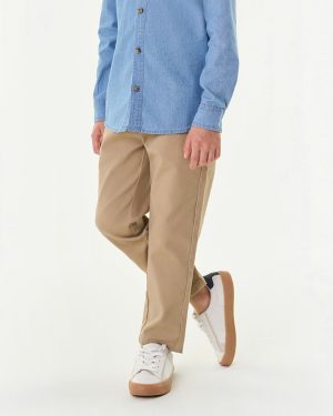 Calça Alfaiataria Em Sarja Infantil Menino Trick Nick