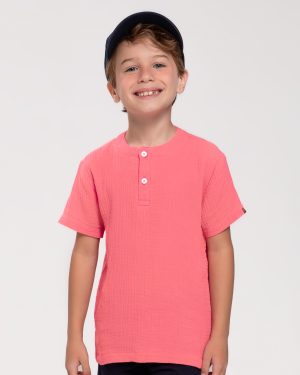 CAMISA INFANTIL MENINO Trick Nick gola padre