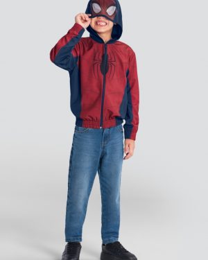 Jaqueta Infantil Menino Casaco infantil do Spider Man em Microfibra Brandili