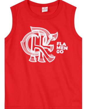 REGATA MEIA MALHA CAMISETA FLAMENGO LICENCIADA BRANDILI CRF