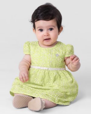 Vestido Infantil Tecido Laise Mundi Vestido menina