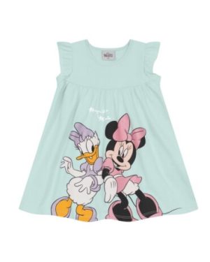 Vestido Meia Malha Menina BRANDILI Minnie e Margarida