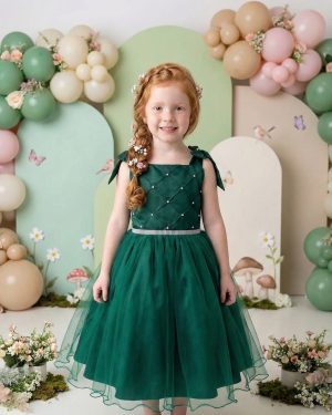 Vestido Marie Mariely Verde Esmeralda