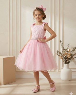 Vestido Marie Mariely Rosa Bebe