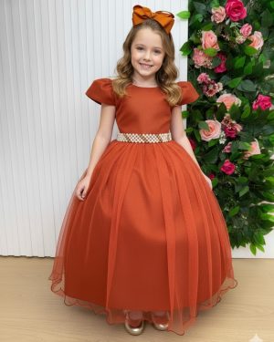 Vestido Marie Longo Heloisa Terracota