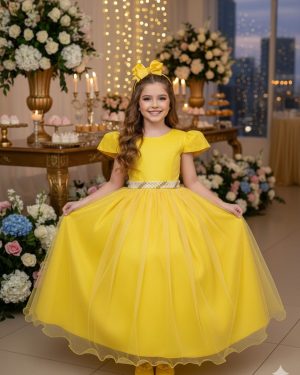 Vestido Marie Longo Heloisa Amarelo