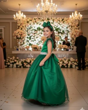 Vestido Marie Longo Amanda Verde Bandeira