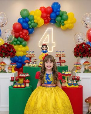 Vestido Marie Temático Realeza Princesa Maça