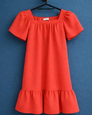VESTIDO Infantil Trick Nick com babados poliester