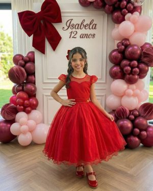Vestido Mini Miss Isabela Vermelho