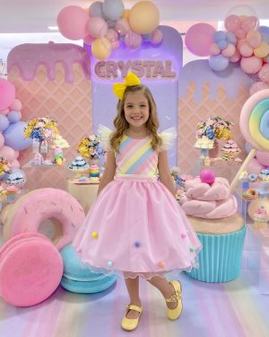Vestido Mini Miss Temático Circo - Candy