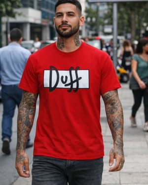 Camiseta Duff The Simpsons 100% Algodão Fio 30.1 Penteado