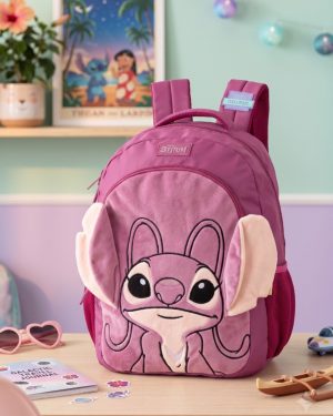 Mochila de Costa Angel Orelhinhas Pelucia Roxo