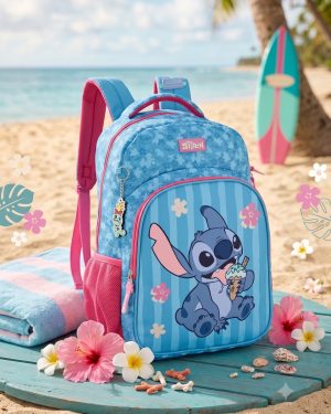 Mochila de Costa Stitch Azul Sorvete
