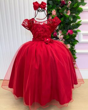 Vestido Mini Miss Longo Carol Vermelho