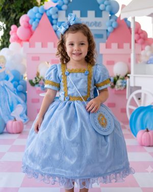 Fantasia Princesa Belli Doce Realeza Princesa Azul