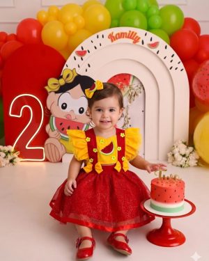 Romper/Vestido Princesa Belli Melancia