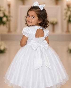 Vestido Infantil Branco Daminha Festas