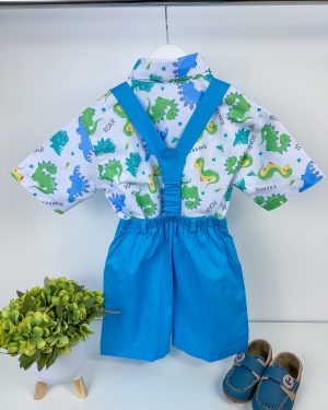 Conjunto Temático Dinossauro Azul