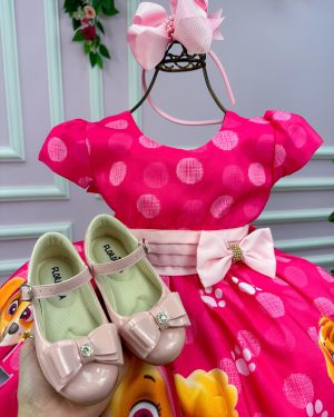 Vestido Infantil Temático da Gigi Esquadrão Canino