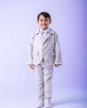 Conjunto Miss Cherry Social Gabriel Terno - Blaizer Cinza Claro
