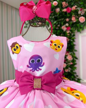 Vestido Infantil Temáticos Luxo Bolofofos - Bolo Fofos