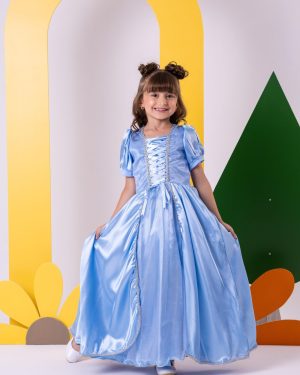 Fantasia Princesa Belli Longa Princesa Azul Modelo 2
