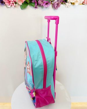Mochila Infantil Pequena C/ Rodinhas da Lilo Stitch e Angel Verde