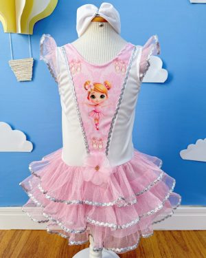 Fantasia Infantil da Bailarina Encantada C/ Faixa Cabelo Festas