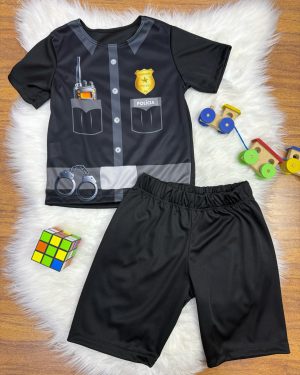 Conjunto Fantasia Infantil do Policial Festas