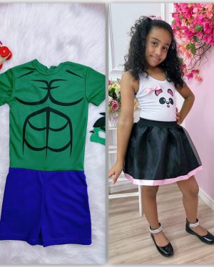 Kit 4 Peças de Fantasias Para Festas Carnaval Folia KITCNV42