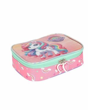 Estojo Box Infantil Unicórnio Colorida Up4you Luxo