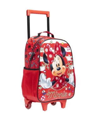 Mochila de Rodinhas Escolar da Minnie X Tam.16