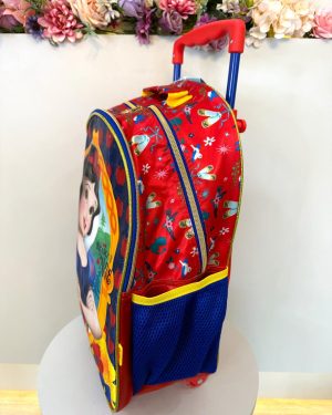 Mochila de Rodinhas Escolar Princesa da Disney Branca de Neve