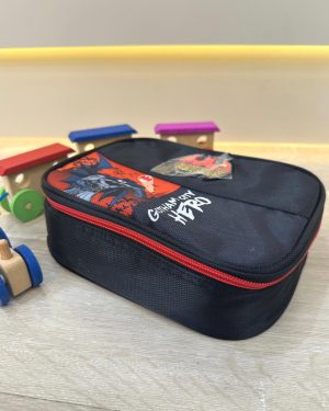 Estojo Box Infantil do Batman Preta e Vermelha