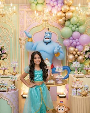Fantasia Princesa Belli Princesa Jasmine Verde Tiffany