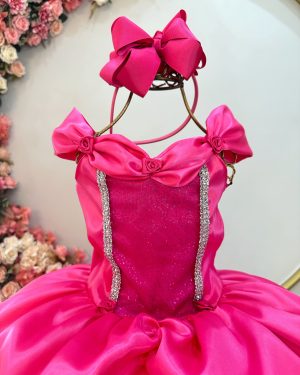 Fantasia Infantil Pink Princesa Aurora Barbie Bela Adormecida