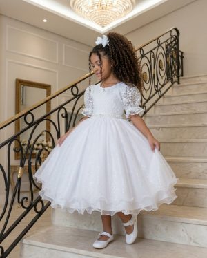 Vestido Bella Child Laize Branco
