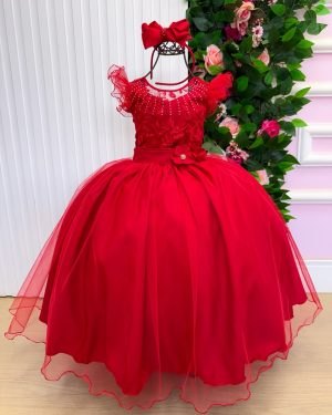 Vestido Mini Miss Longo Suzy Vermelho