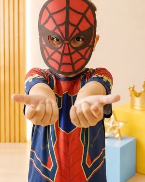 Fantasia Meninos Homem Aranha com Máscara