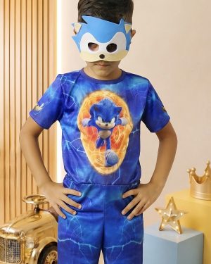 Fantasia Meninos Sonic com Máscara