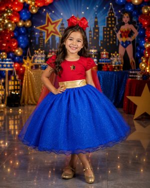 Fantasia/ Vestido Mini Miss Menina Da Justiça